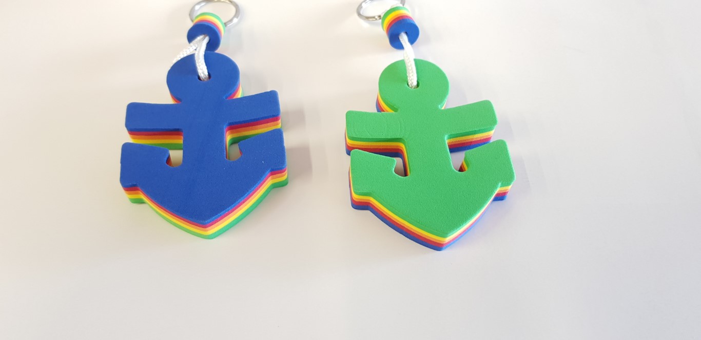 Sleutelhanger drijvend anker