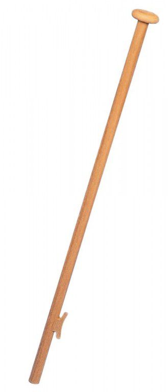 ARC Marine Teak Rechte vlaggenstok met kikker 100cm.
