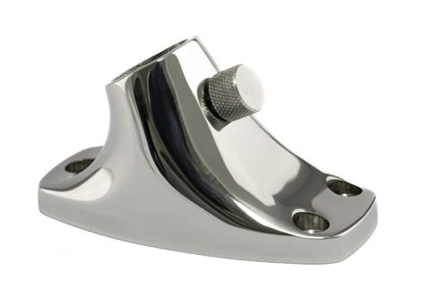 Hollex vlaggenstokhouder 19mm rvs316 opbouw
