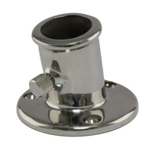 Hollex vlaggenstokhouder 25mm rvs316 10°