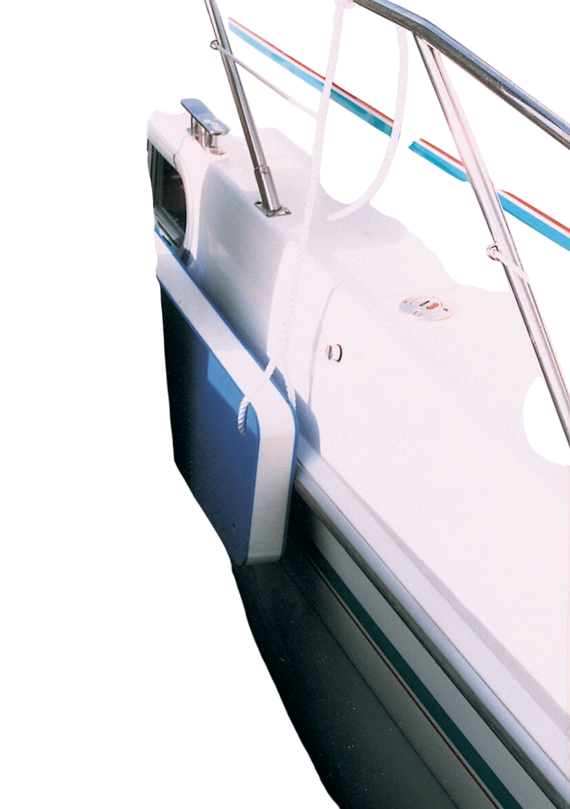 Talamex PE vlakke fender 3 blauw