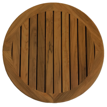 Allpa Massief teak tafelblad rond Ø610mm