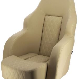 Vetus Seat “Commander” skai (bruinbeige) flip- up