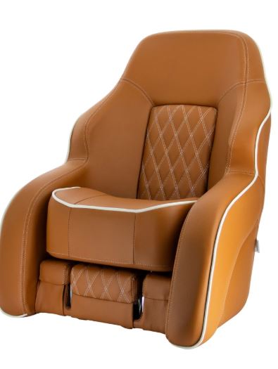 Vetus Seat “Commander” skai (cognac) flip- up